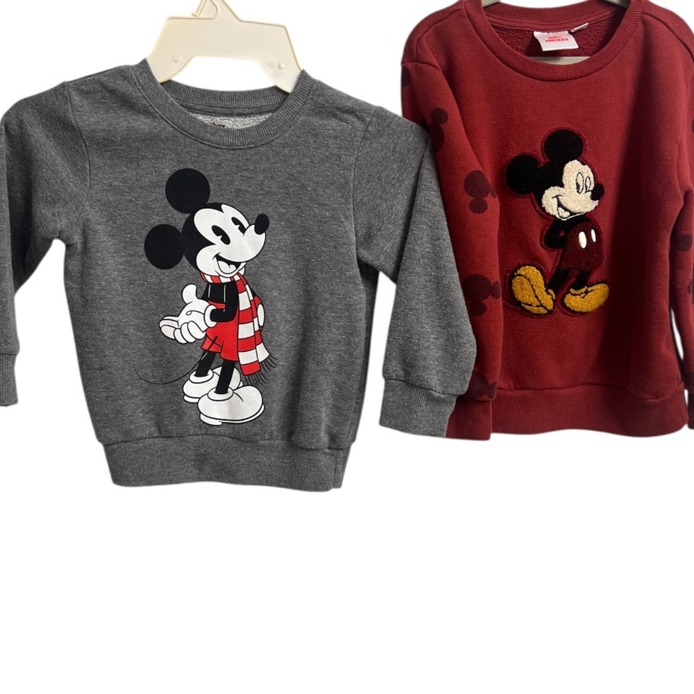 Disney Minnie Mouse Fuzzy Sweaters Toddler Girl 3T 4T